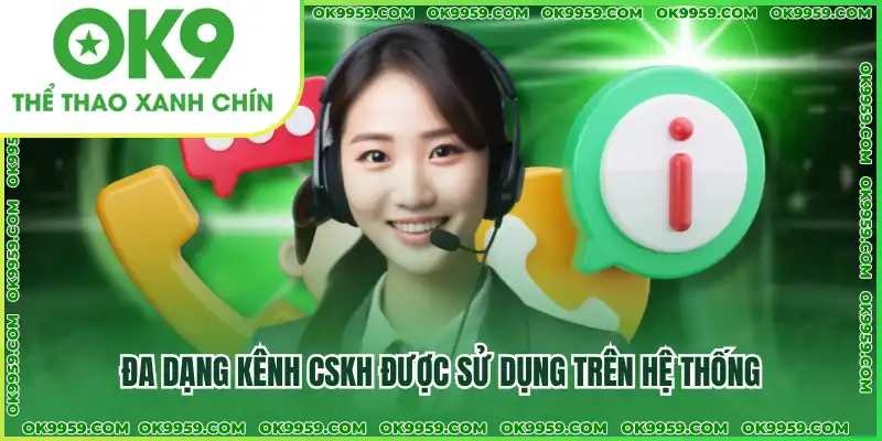 Đa dạng kênh CSKH được sử dụng trên hệ thống